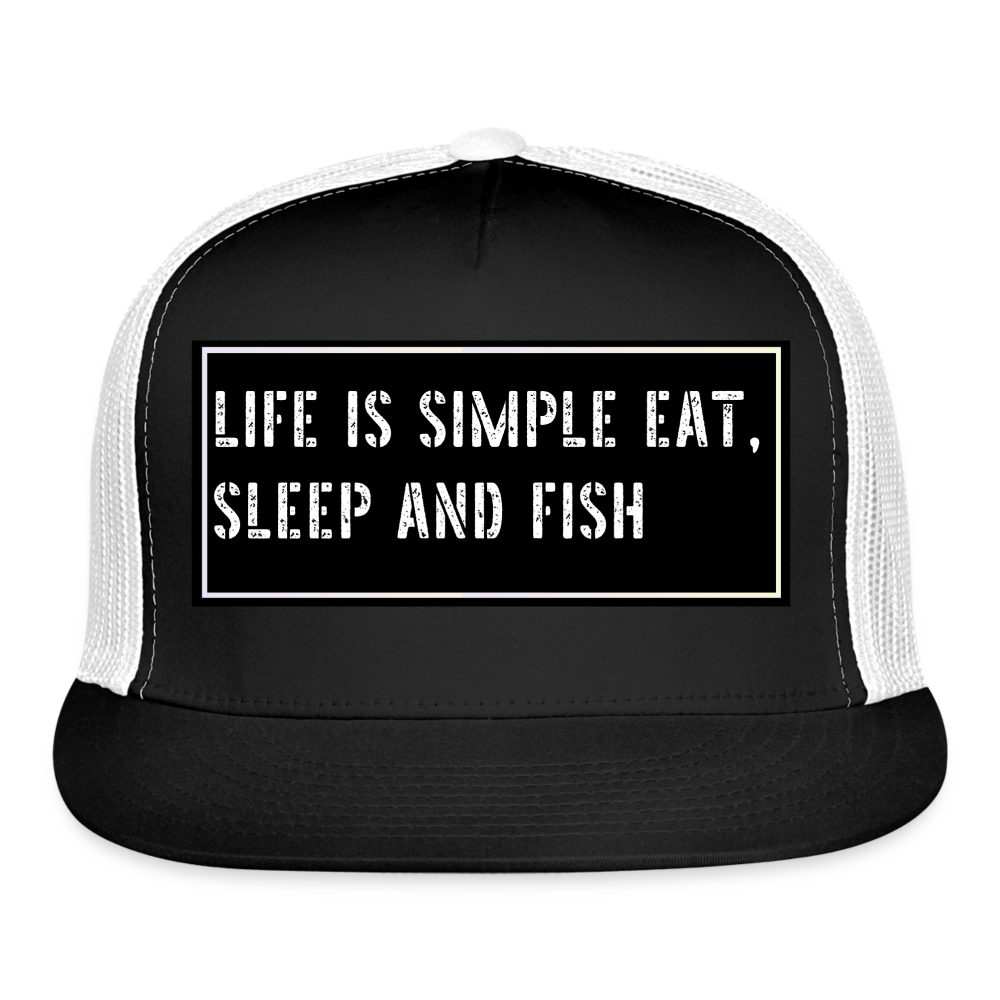 Fishing Hat Funny - black/white