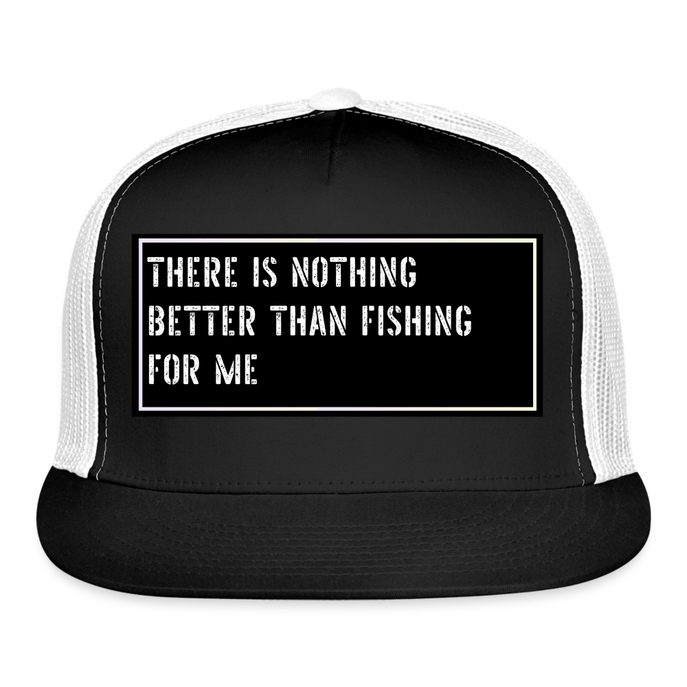 Fishing Cap Funny - black/white