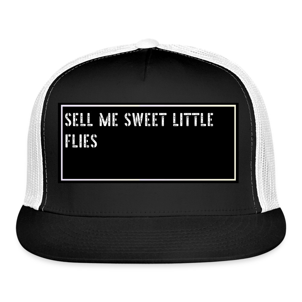 Fishing Trucker Hat Funny - black/white