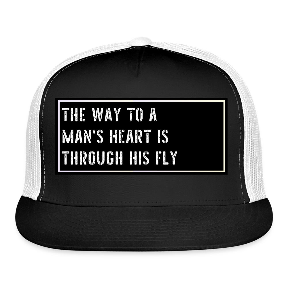 Funny Fish Cap - black/white