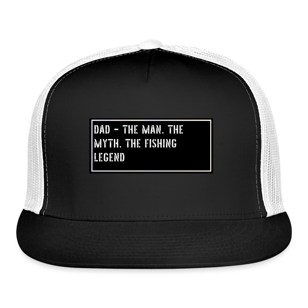Funny Fishing Hat - black/white
