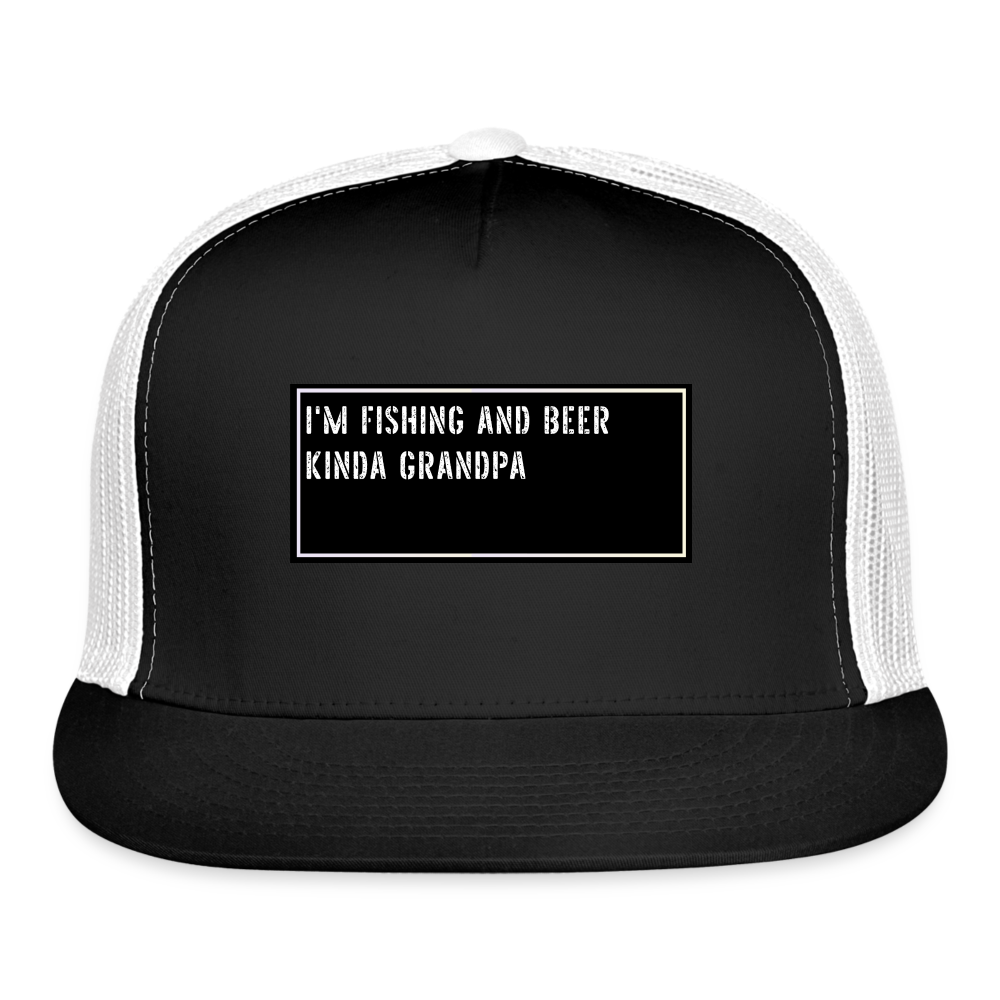 Funny Fish Cap - black/white
