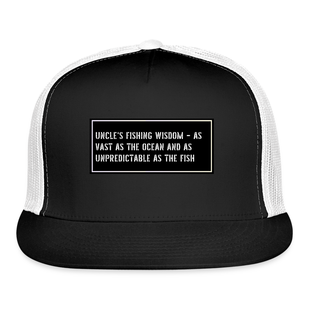 Funny Fishing Hat - black/white