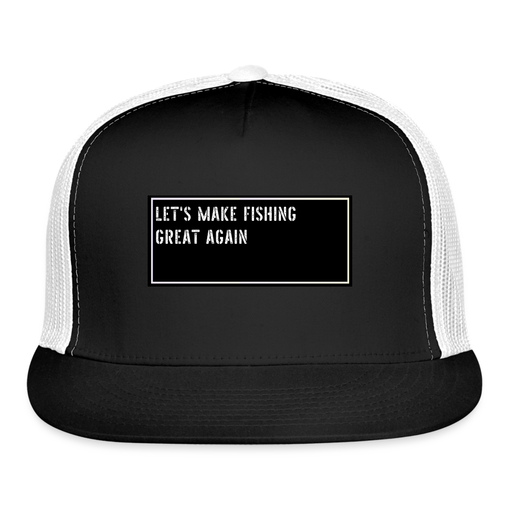 Funny Fisherman Hat - black/white