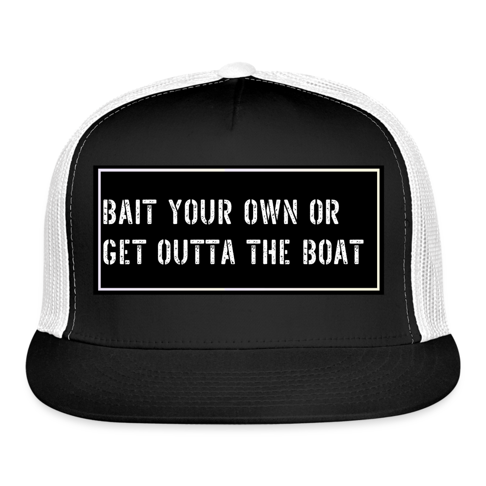 Fishing Hat Funny - black/white