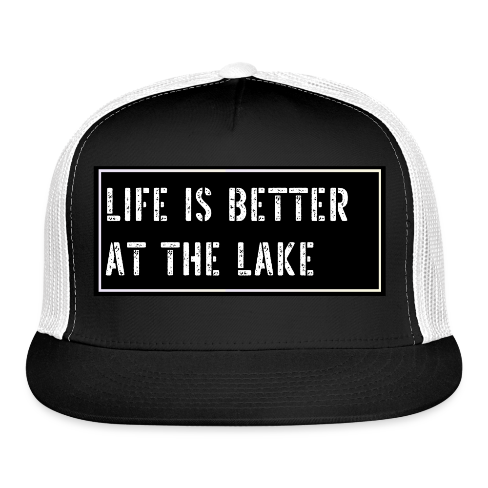 Fishing Cap Funny - black/white