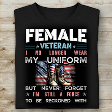 Load image into Gallery viewer, Female Veteran TShirt
