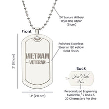 Load image into Gallery viewer, Vietnam Veteran Dog Tag