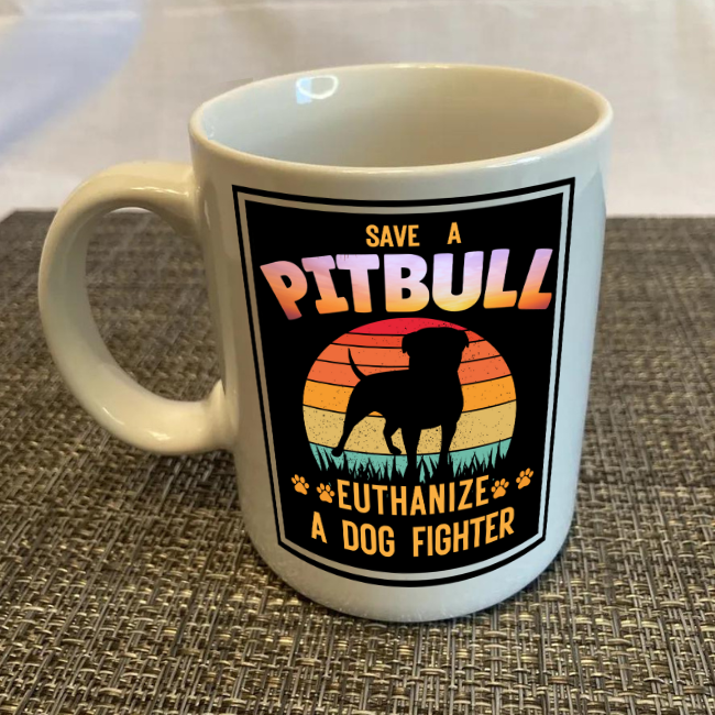 Pitbull Mom Coffee Mug