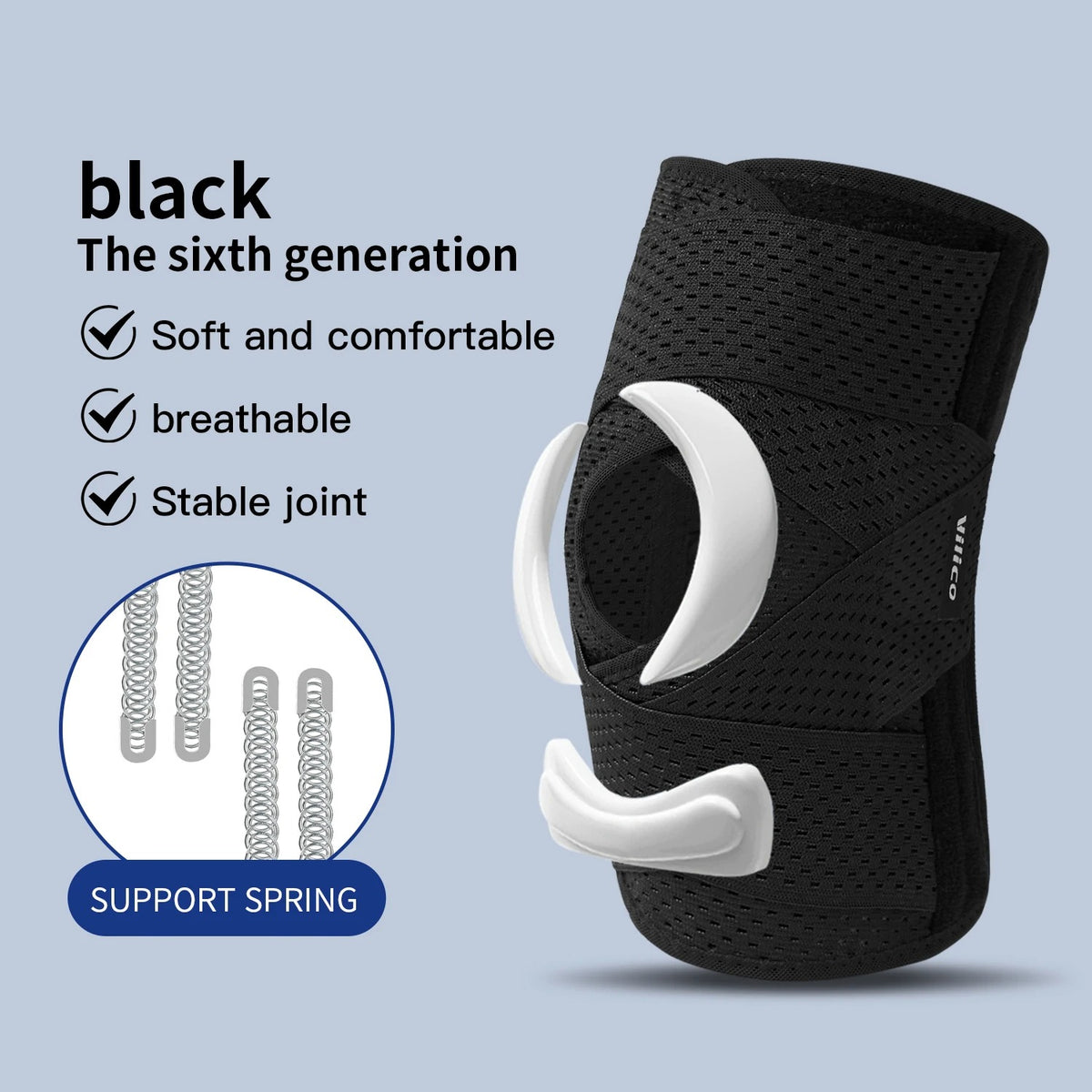 Adjustable Outdoor Knee Support Sleeve (Pack of 3) : Breathable V-Cross Wrap Support Sleeve