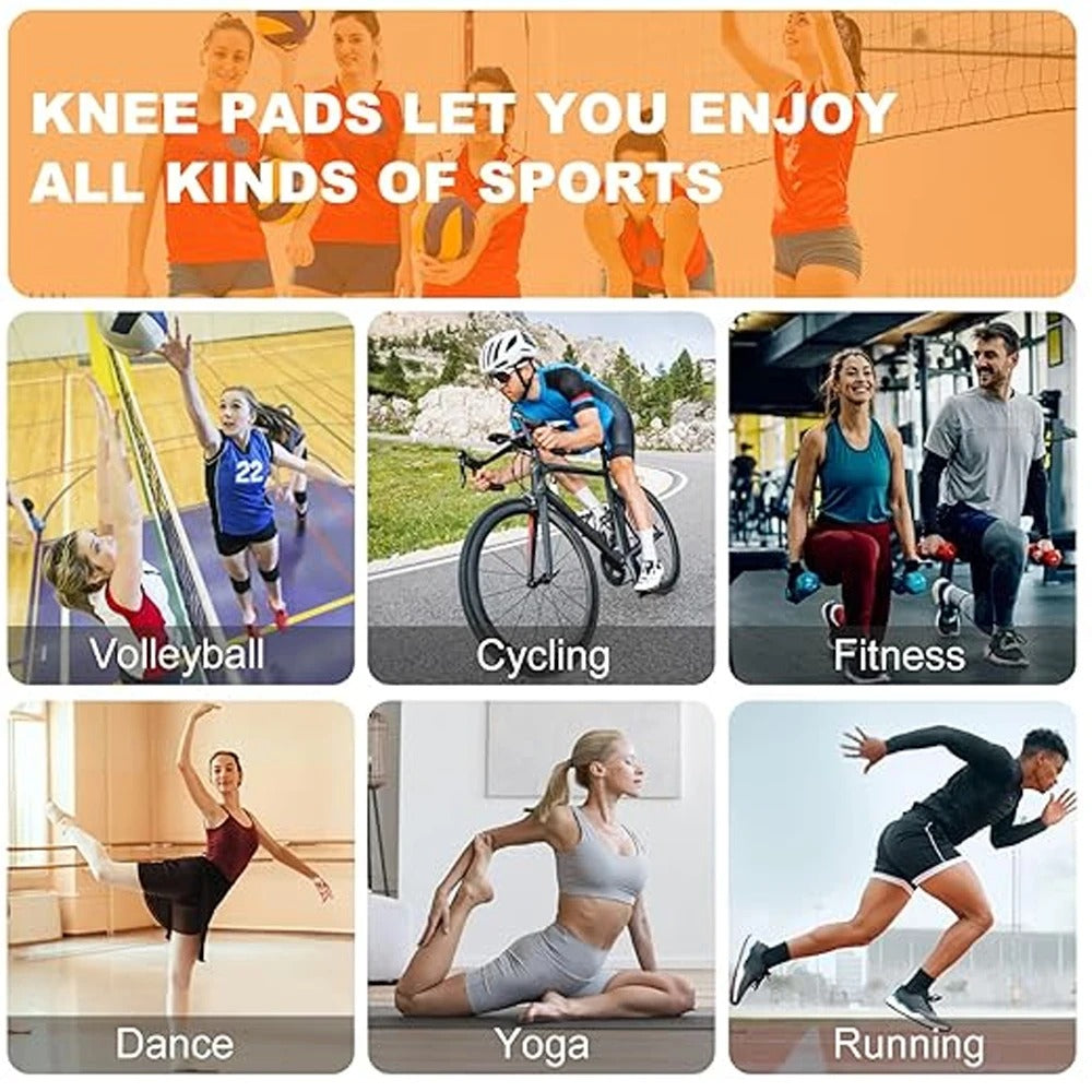 Volleyball Knee Pads (Pack of 3) : Soft Breathable Cushioned Knee Protection