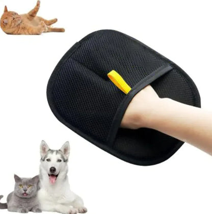 Pet Electrostatic Hair Removal Gloves – Two-Way Bristle Remover for Cat & Dog Hair