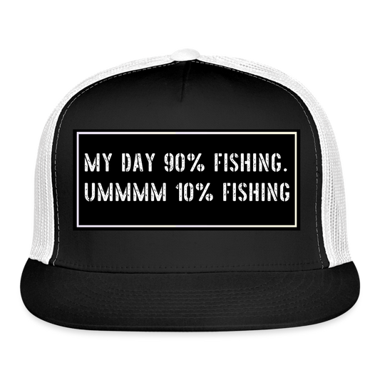 Fishing Hat Funny - black/white