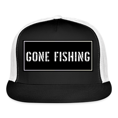 Fishing Hat Funny - black/white