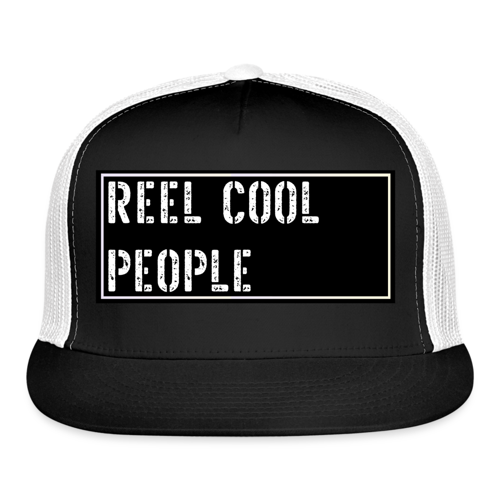 Funny Fishing Cap - black/white