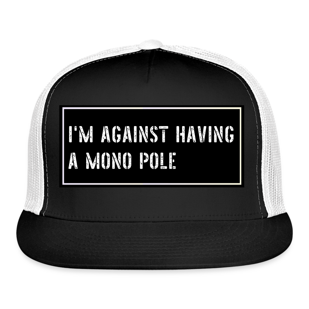 Fishing Trucker Hat Funny - black/white