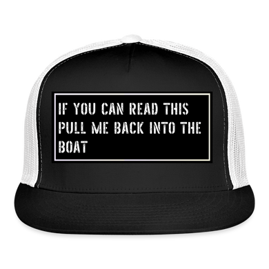 Funny Fishing Hat - black/white