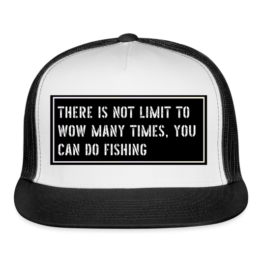 Funny Fish Hat - white/black