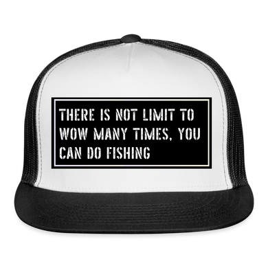 Funny Fish Hat - white/black