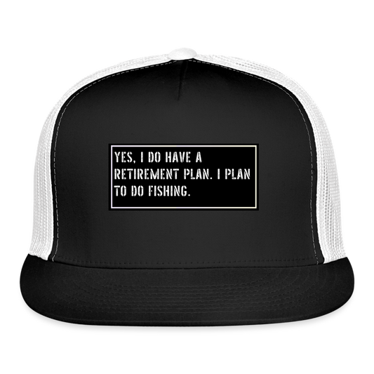 Funny Fish Cap - black/white