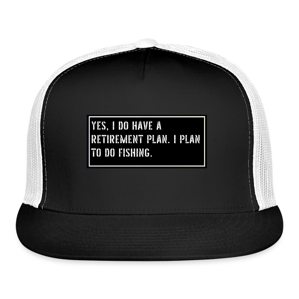 Funny Fish Cap - black/white