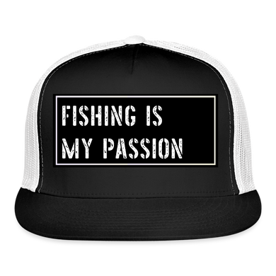 Fishing Cap Funny - black/white