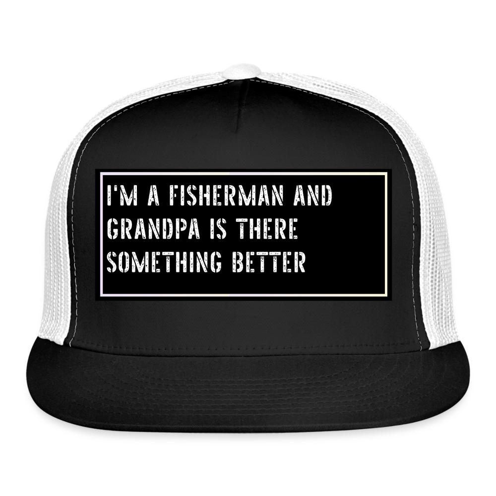Funny Fish Cap - black/white