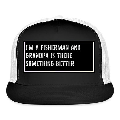 Funny Fish Cap - black/white