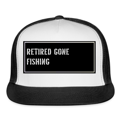 Funny Fish Hat - white/black
