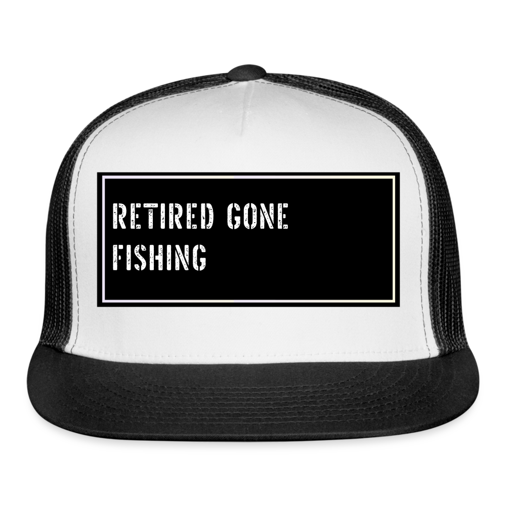 Funny Fish Hat - white/black