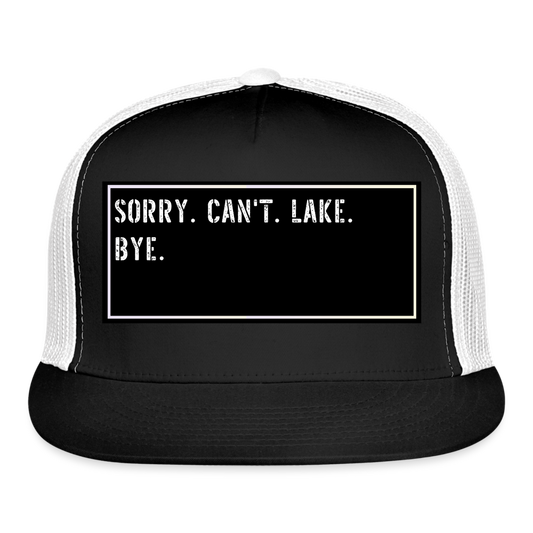 Fish Hat Funny - black/white