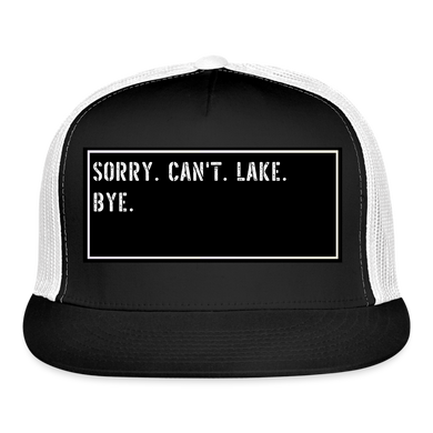 Fish Hat Funny - black/white