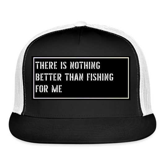 Fishing Cap Funny - black/white