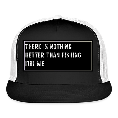 Fishing Cap Funny - black/white