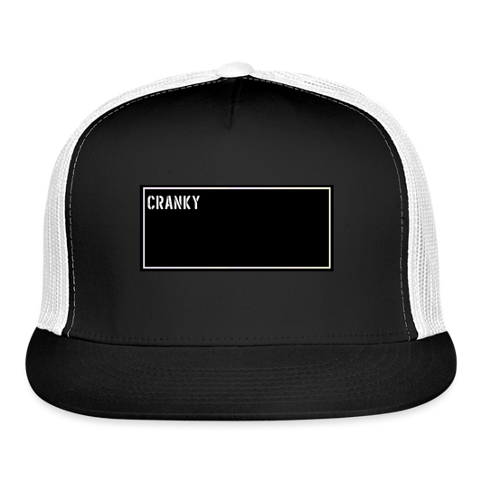 Funny Fishing Trucker Cap - Cranky - black/white