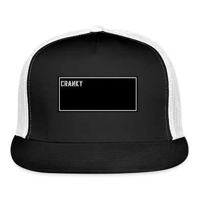 Funny Fishing Trucker Cap - Cranky - black/white