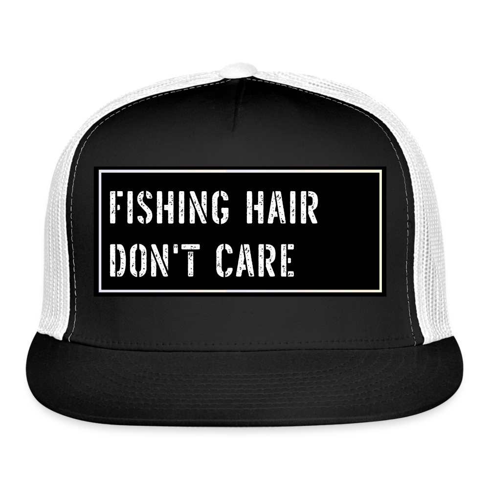 Fishing Hat Funny - black/white