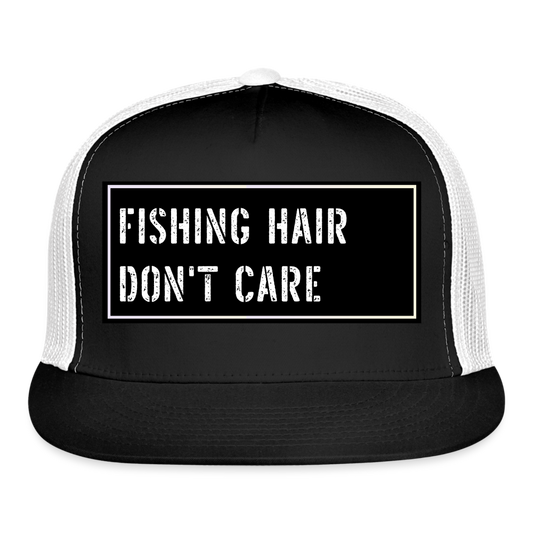 Fishing Hat Funny - black/white
