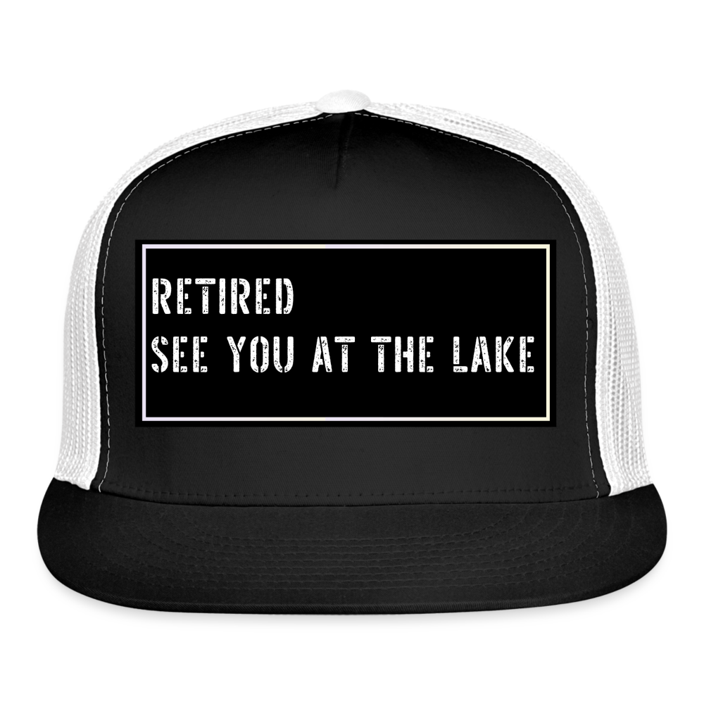 Fishing Cap Funny - black/white