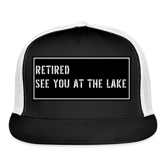 Fishing Cap Funny - black/white