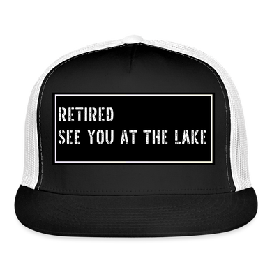 Fishing Cap Funny - black/white