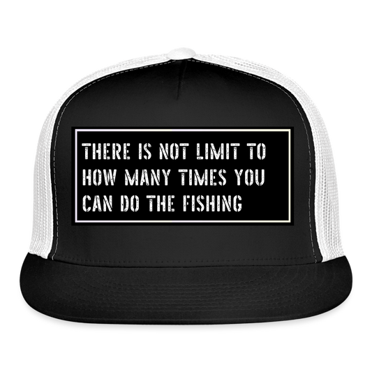 Funny Fishing Cap - black/white