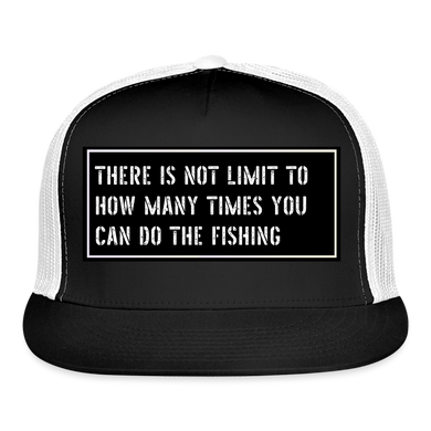 Funny Fishing Cap - black/white