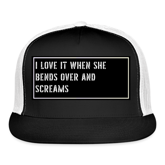 Fishing Cap Funny - black/white