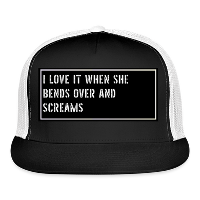Fishing Cap Funny - black/white