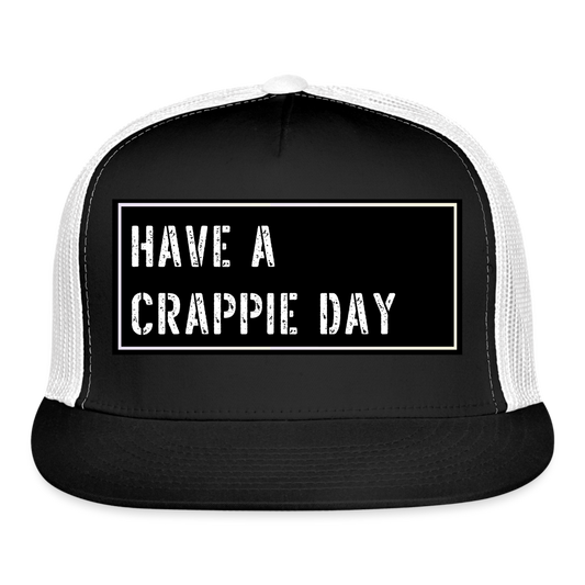 Funny Fishing Trucker Cap - black/white