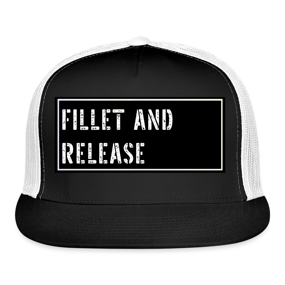 Fishing Cap Funny - black/white