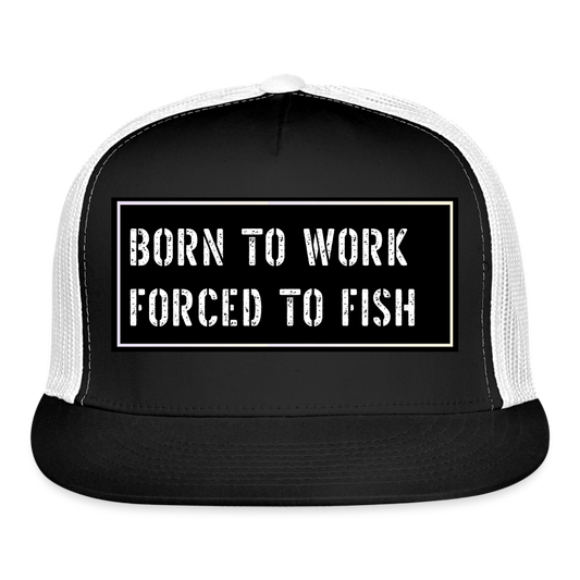 Fishing Hat Funny - black/white