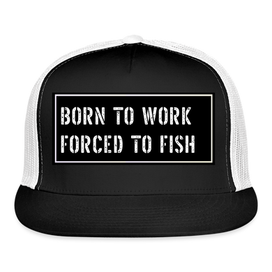 Fishing Hat Funny - black/white
