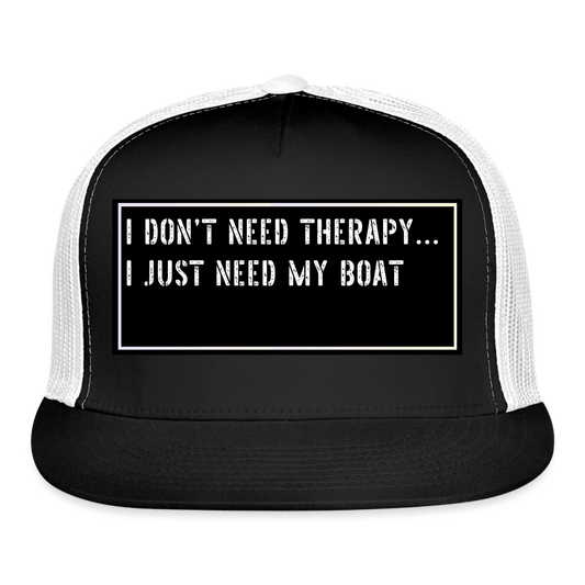Fishing Cap Funny - black/white
